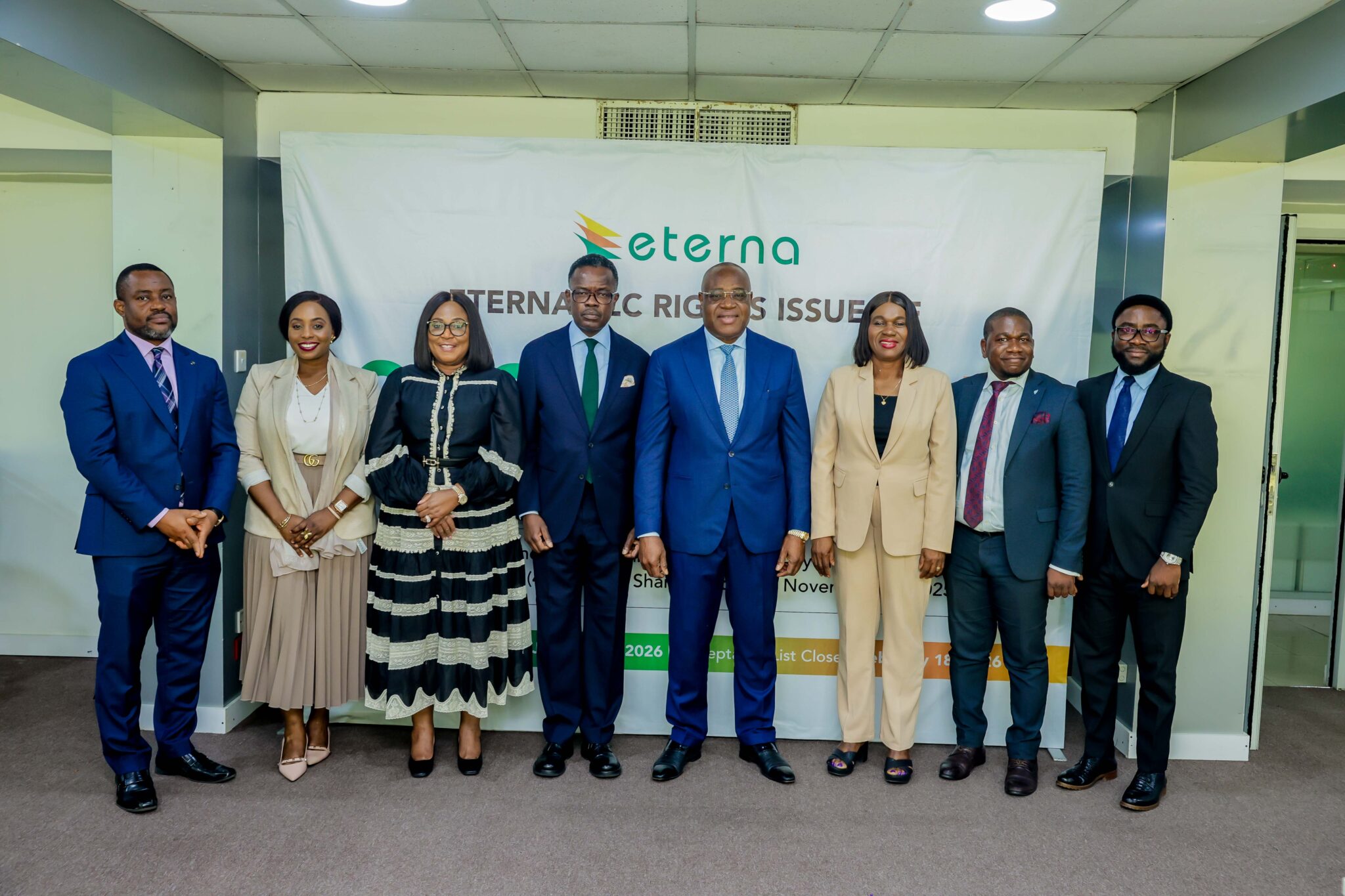 ETERNA PLC TARGETS ₦21.52BN THROUGH RIGHTS ISSUE TO FUND EXPANSION AND ...